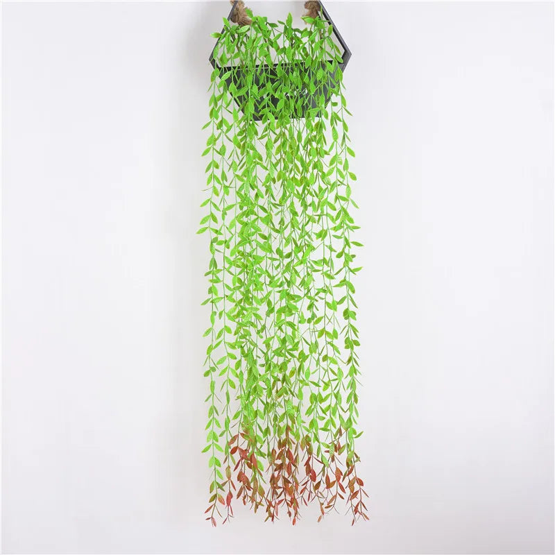 Artificial Plant Vines Wall Hanging Simulation Rattan Leaves Branches Green Plant Ivy Leaf Home Wedding Decoration Plant-Fall