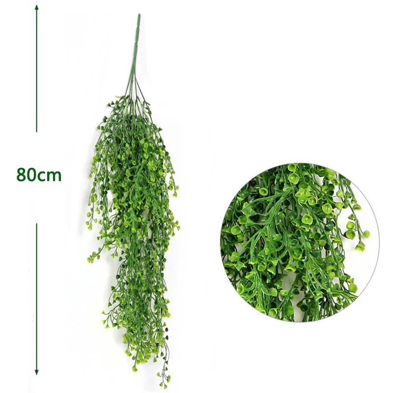 Artificial Plant Vines Wall Hanging Simulation Rattan Leaves Branches Green Plant Ivy Leaf Home Wedding Decoration Plant-Fall