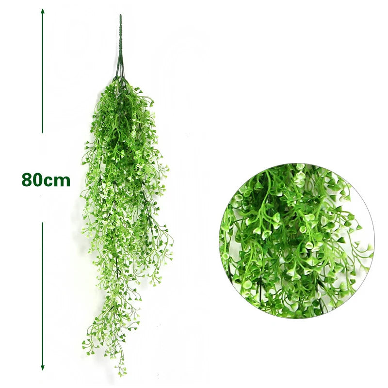 Artificial Plant Vines Wall Hanging Simulation Rattan Leaves Branches Green Plant Ivy Leaf Home Wedding Decoration Plant-Fall