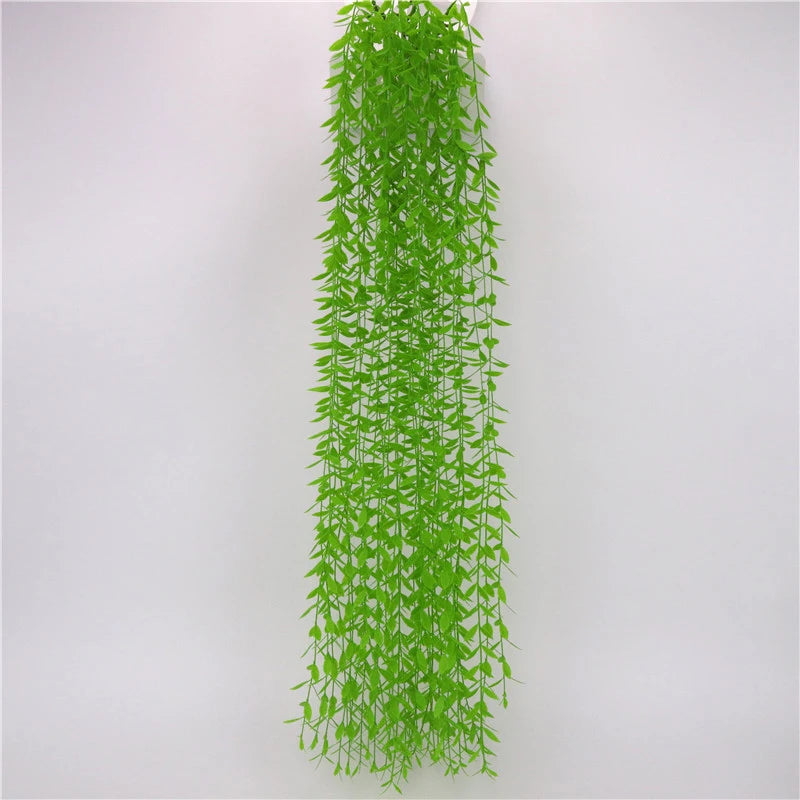 Artificial Plant Vines Wall Hanging Simulation Rattan Leaves Branches Green Plant Ivy Leaf Home Wedding Decoration Plant-Fall