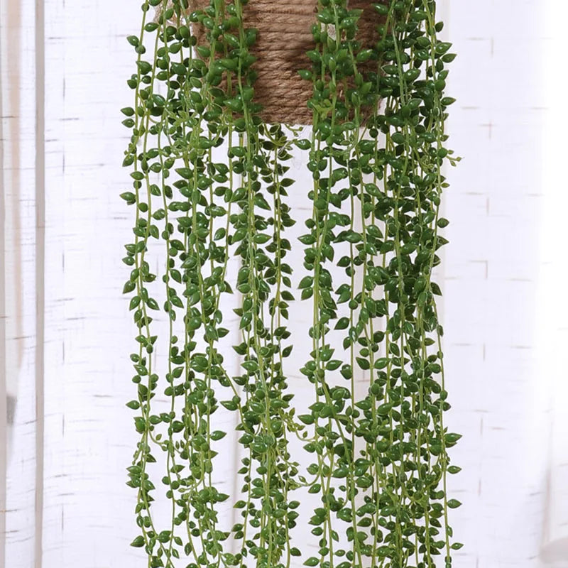 Artificial Plant Vines Wall Hanging Simulation Rattan Leaves Branches Green Plant Ivy Leaf Home Wedding Decoration Plant-Fall