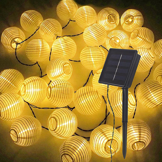 Waterproof Lantern Solar String Fairy Lights 6.5M 30 LED Outdoor Garland Patio Light Solar Power Lamp Christmas for Garden Decor