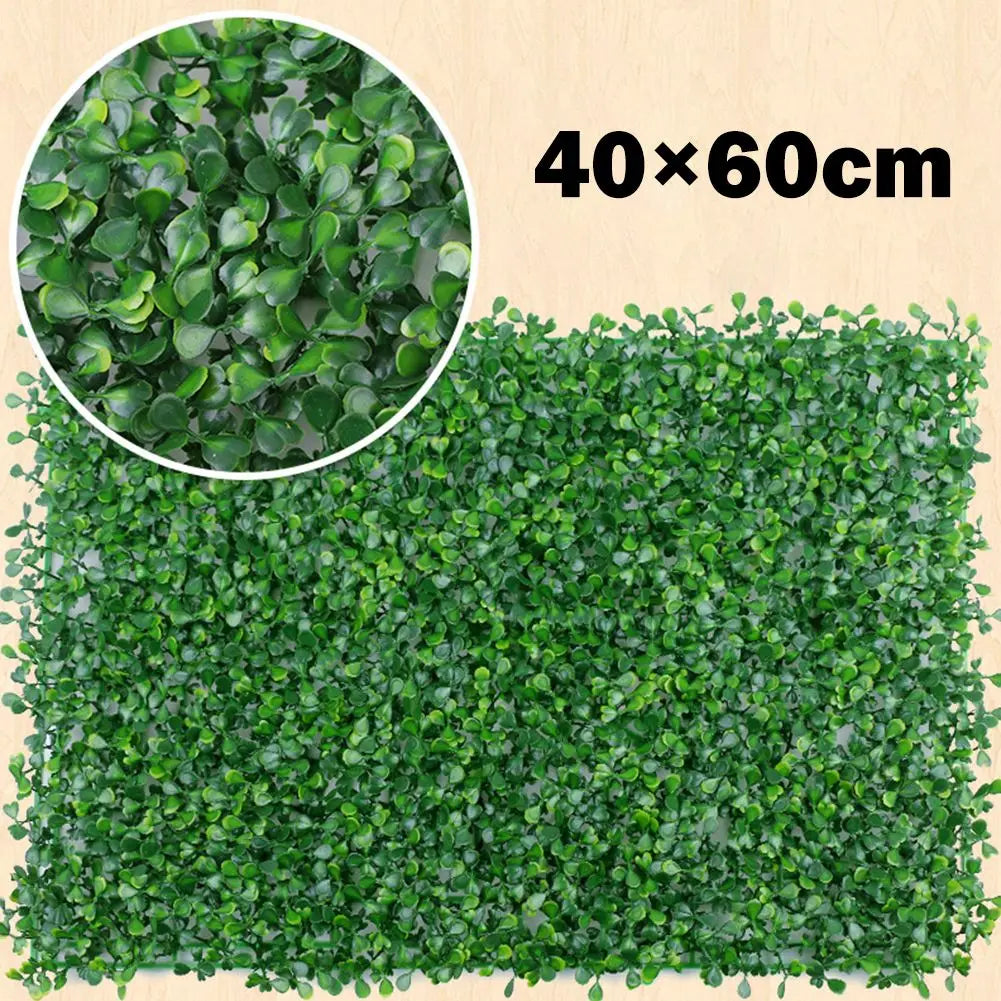 40x60cm Artificial Plant Walls Foliage Hedge Grass Mat Greenery Panels Fence Home Decoration Fake Plants Garden Simulated Lawns