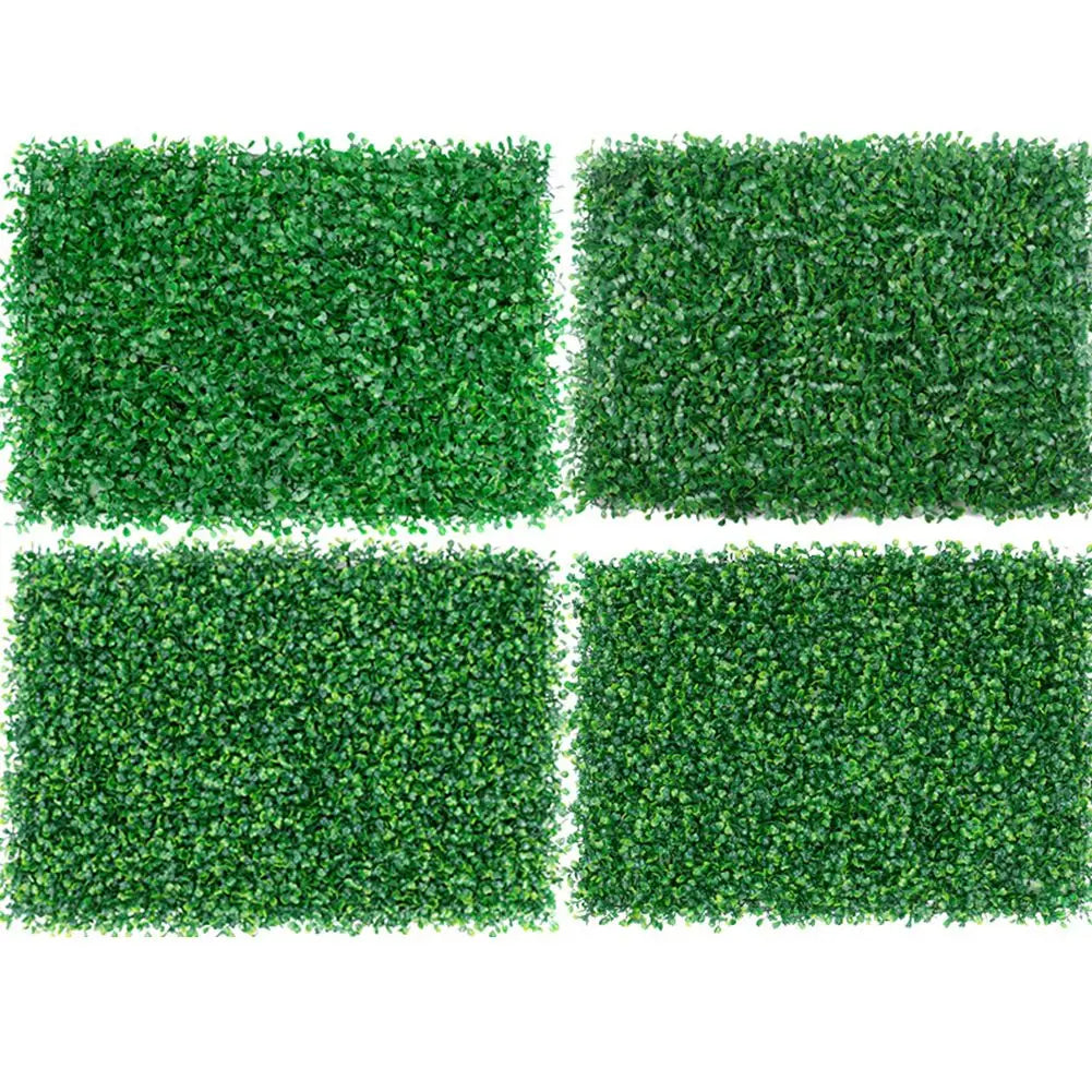 40x60cm Artificial Plant Walls Foliage Hedge Grass Mat Greenery Panels Fence Home Decoration Fake Plants Garden Simulated Lawns