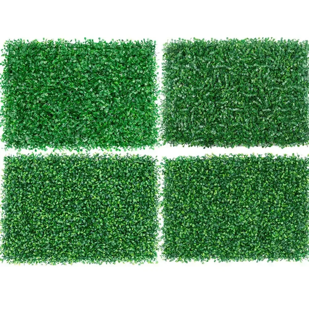 40x60cm Artificial Plant Walls Foliage Hedge Grass Mat Greenery Panels Fence Home Decoration Fake Plants Garden Simulated Lawns